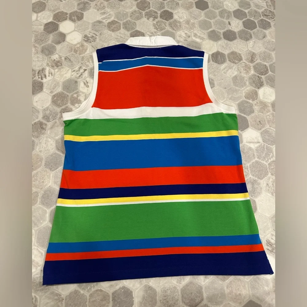 Women’s vintage LRL Lauren Active Ralph Lauren striped tank - Picture 2 of 8